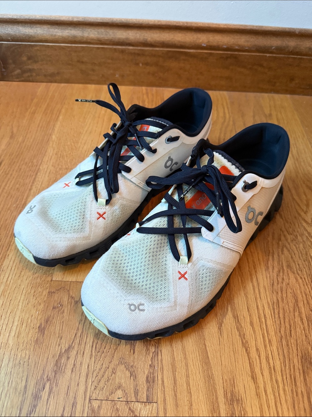On Cloud X 3 Sneakers Ivory/Flame Men’s Size 9 - Picture 13 of 13